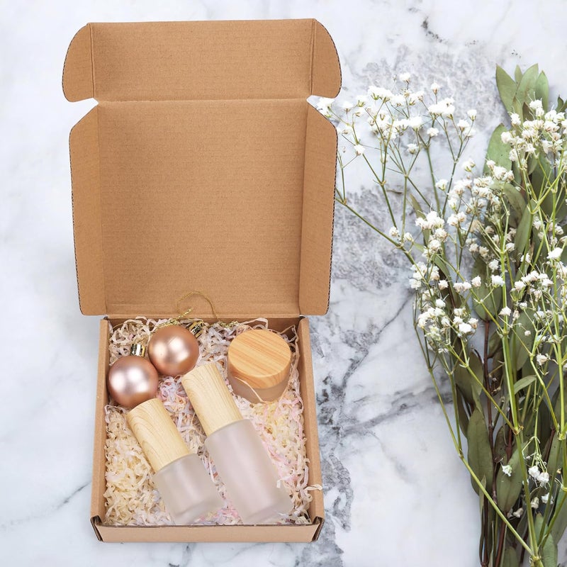 PHAREGE 6x6x2 inch Shipping Boxes Bulk 50 Pack Brown, Tab Lock Tuck Top Mailer Boxes for Packaging Small Business, Small Cardboard Gift Boxes for Wrapping Mailing Present - Image 3